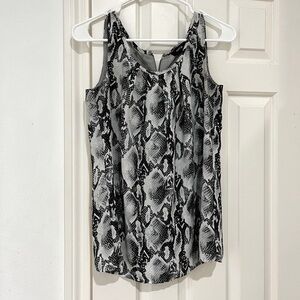 Apt 9 Snakeskin Pattern Sleeveless Blouse size XS